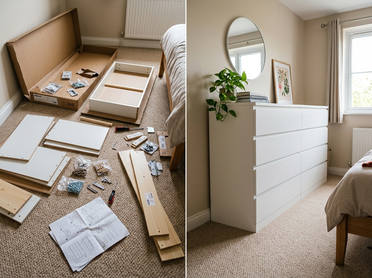 Furniture Assembly Before and After